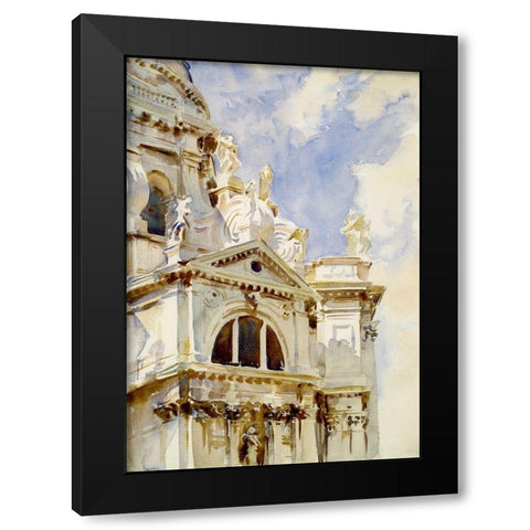 The Salute, Venice, 1902-07 Black Modern Wood Framed Art Print by Sargent, John Singer