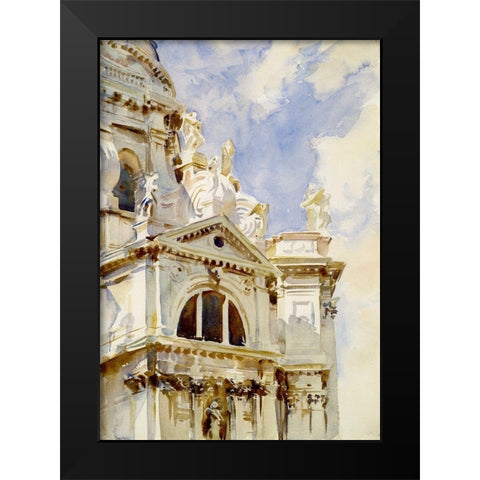 The Salute, Venice, 1902-07 Black Modern Wood Framed Art Print by Sargent, John Singer