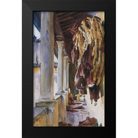Torre Galli Wine Bags, 1910 Black Modern Wood Framed Art Print by Sargent, John Singer