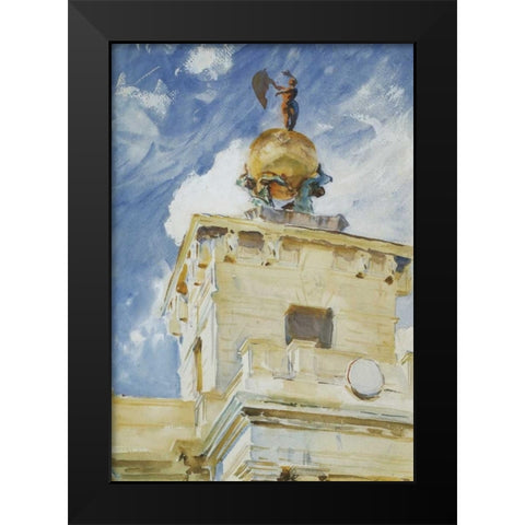 Venice La Dogana 1906 Black Modern Wood Framed Art Print by Sargent, John Singer