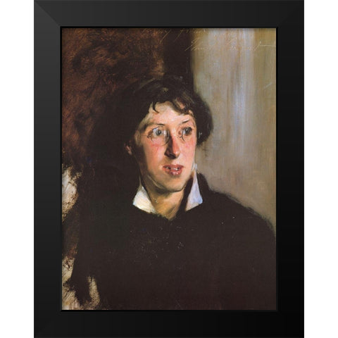 Vernon Lee 1881 Black Modern Wood Framed Art Print by Sargent, John Singer