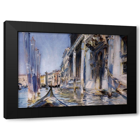 View of the Grand Canal, 1904 Black Modern Wood Framed Art Print with Double Matting by Sargent, John Singer