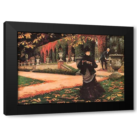 The Letter Black Modern Wood Framed Art Print by Tissot, James