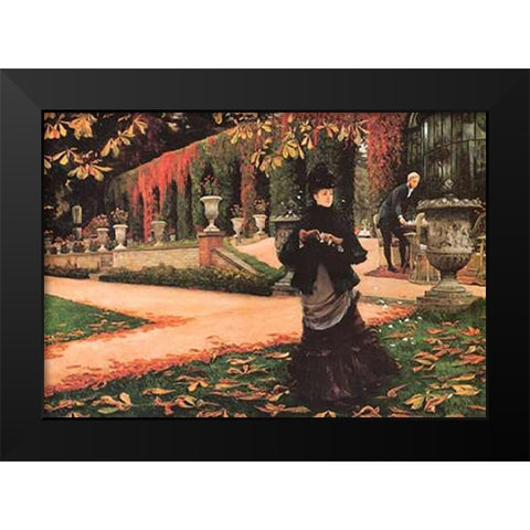 The Letter Black Modern Wood Framed Art Print by Tissot, James