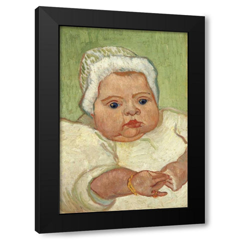 Marcelle Roulin Black Modern Wood Framed Art Print with Double Matting by Van Gogh, Vincent