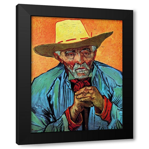Patience Escalier Black Modern Wood Framed Art Print with Double Matting by Van Gogh, Vincent