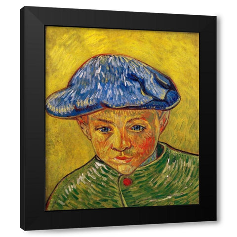 Camille Roulin Black Modern Wood Framed Art Print with Double Matting by Van Gogh, Vincent