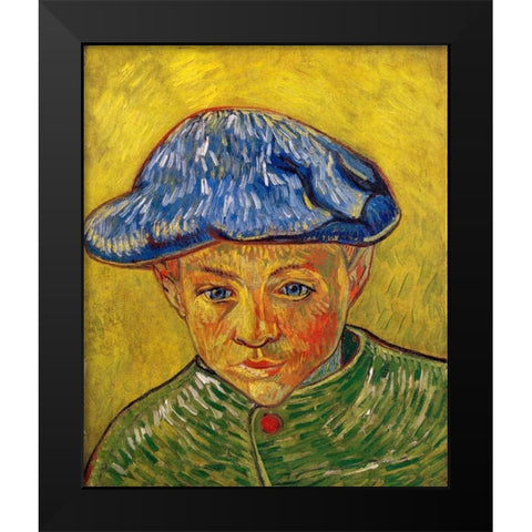 Camille Roulin Black Modern Wood Framed Art Print by Van Gogh, Vincent