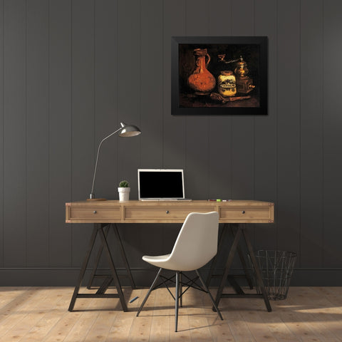 Coffee Mill Pipe Cas Jug Black Modern Wood Framed Art Print by Van Gogh, Vincent