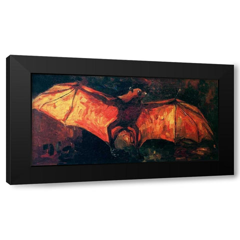 Flying Fox Black Modern Wood Framed Art Print by Van Gogh, Vincent