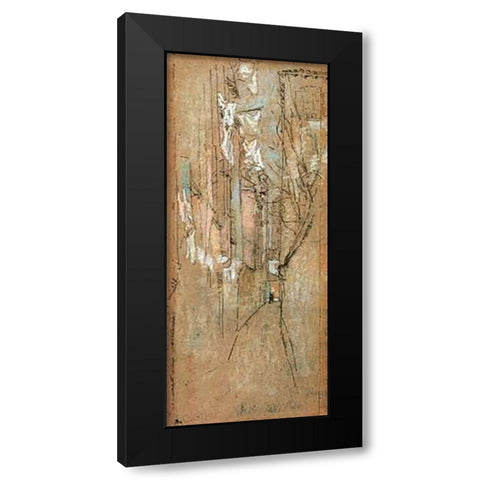 A Street In Venice 1880 Black Modern Wood Framed Art Print with Double Matting by Whistler, James McNeill