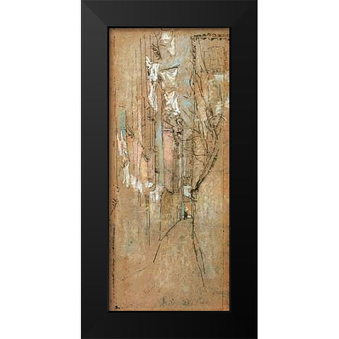 A Street In Venice 1880 Black Modern Wood Framed Art Print by Whistler, James McNeill