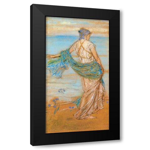 Annabel Lee Niobe 1890 Black Modern Wood Framed Art Print by Whistler, James McNeill