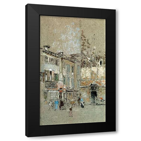 Campanile Santa Margharita 1880 Black Modern Wood Framed Art Print by Whistler, James McNeill