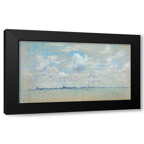 Clouds And Sky Venice 1879 Black Modern Wood Framed Art Print with Double Matting by Whistler, James McNeill