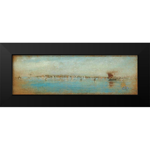 The Isles Of Venice 1880s Black Modern Wood Framed Art Print by Whistler, James McNeill