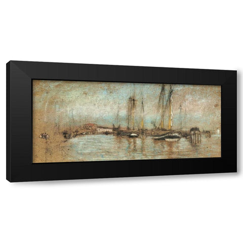 The Little Riva In Opal 1879 Black Modern Wood Framed Art Print with Double Matting by Whistler, James McNeill