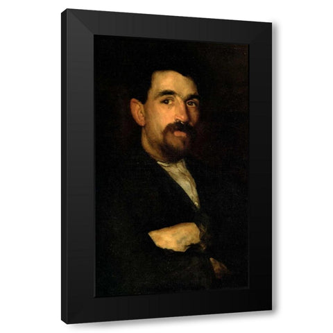 The Master Smith Of Lyme Regis 1895 Black Modern Wood Framed Art Print by Whistler, James McNeill