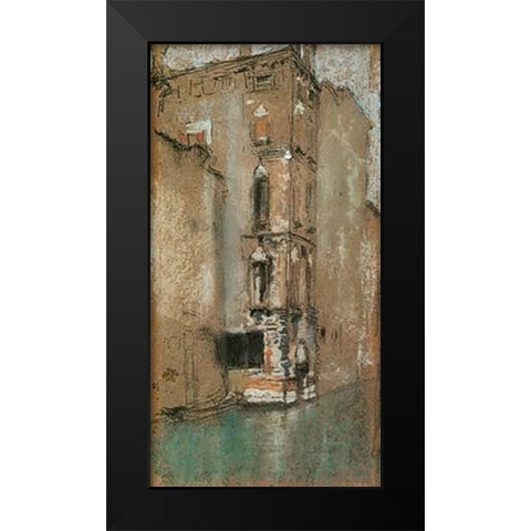 The Old Marble Palace 1880 Black Modern Wood Framed Art Print by Whistler, James McNeill