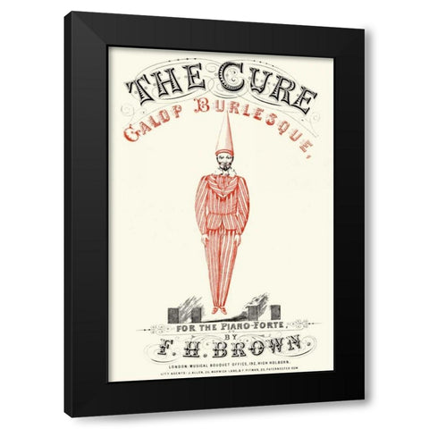 Cure - Gallop Burlesque Black Modern Wood Framed Art Print with Double Matting by Advertisement