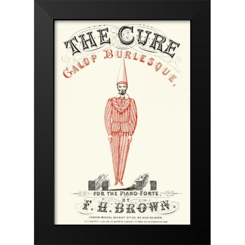 Cure - Gallop Burlesque Black Modern Wood Framed Art Print by Advertisement