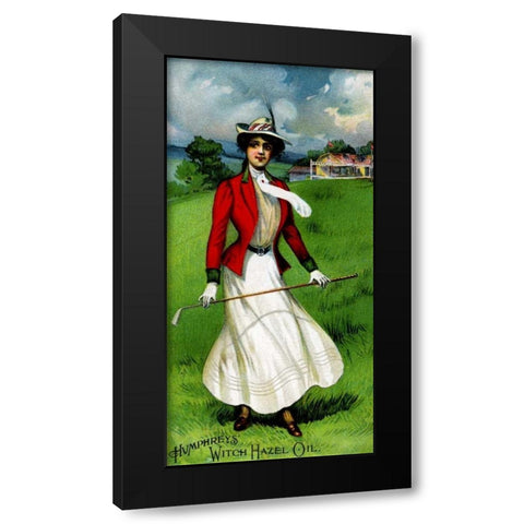 Humphreys Witch Hazel Oil Black Modern Wood Framed Art Print by Advertisement
