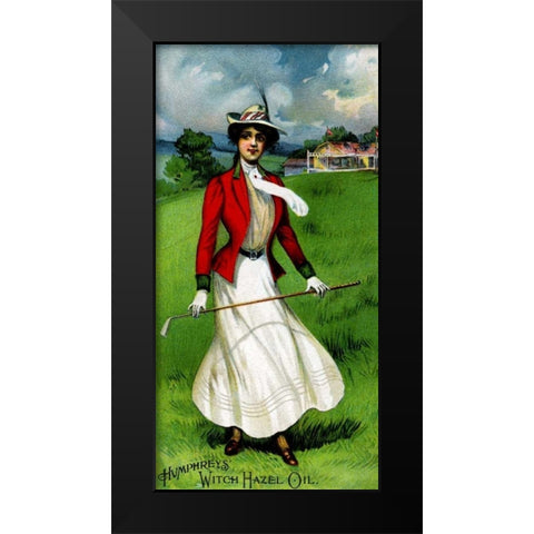 Humphreys Witch Hazel Oil Black Modern Wood Framed Art Print by Advertisement