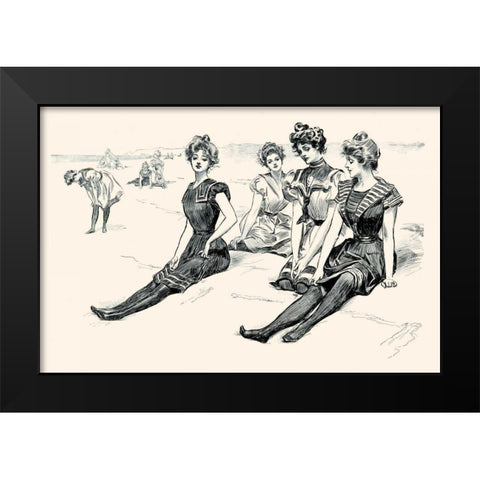 Picturesque America Black Modern Wood Framed Art Print by Gibson, Charles Dana
