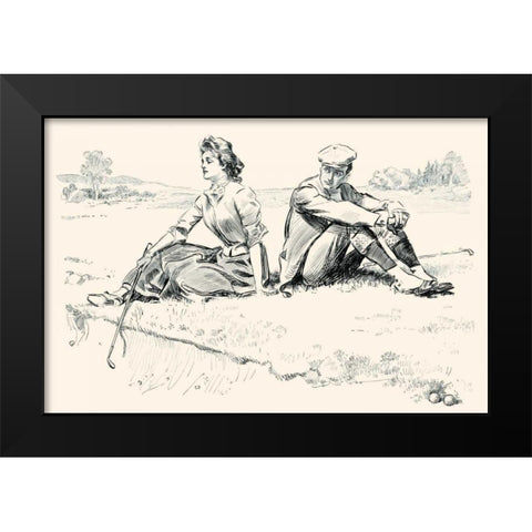 A Little Incident Black Modern Wood Framed Art Print by Gibson, Charles Dana