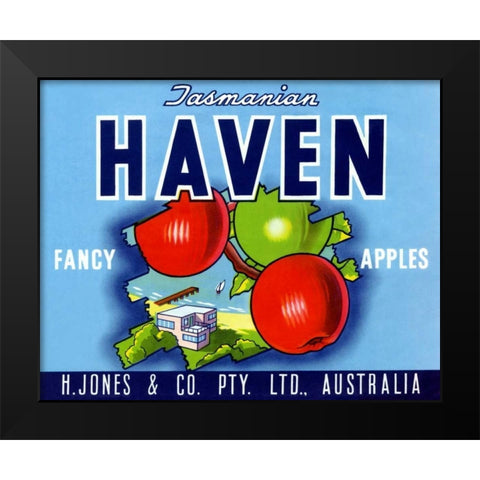 Haven Black Modern Wood Framed Art Print by Unknown