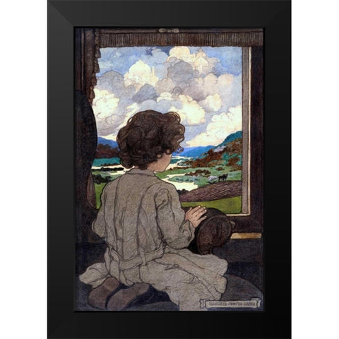 Journey Black Modern Wood Framed Art Print by Green, Elizabeth Shippen