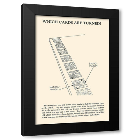 Which Cards are Turned Black Modern Wood Framed Art Print by Retromagic
