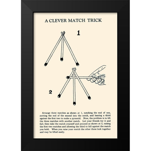 The Obedient Matches Black Modern Wood Framed Art Print by Retromagic