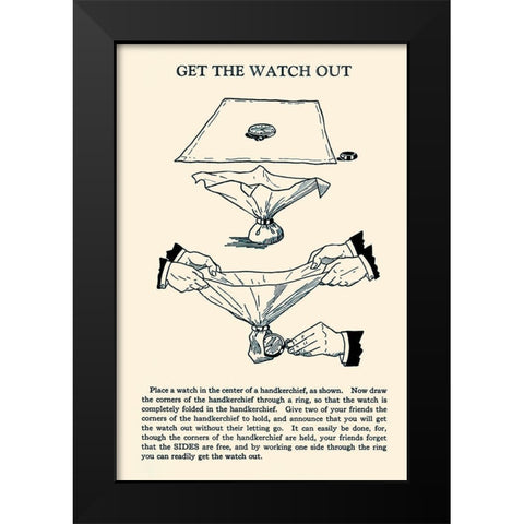 Get the Watch Out Black Modern Wood Framed Art Print by Retromagic