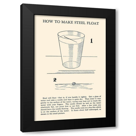 How to Make Steel Float Black Modern Wood Framed Art Print with Double Matting by Retromagic