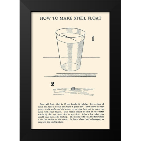 How to Make Steel Float Black Modern Wood Framed Art Print by Retromagic