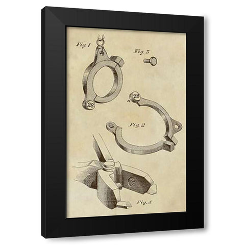 Unknown Use Numbered Collar Black Modern Wood Framed Art Print with Double Matting by Inventions