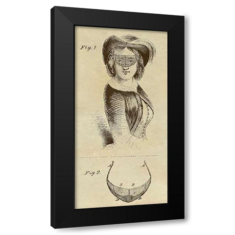Victorian Sun Shade Black Modern Wood Framed Art Print by Inventions