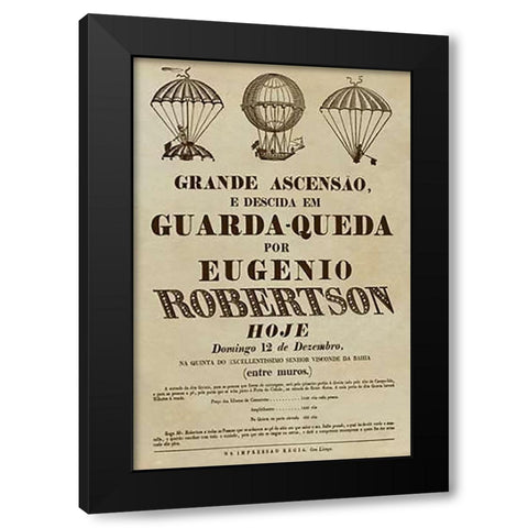 Grande Ascensao Black Modern Wood Framed Art Print by Inventions