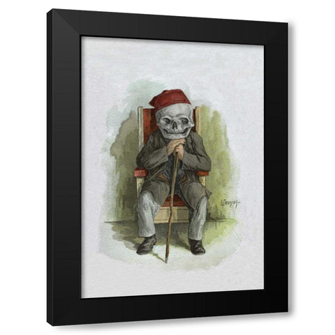 Death Poses for a Photo Black Modern Wood Framed Art Print with Double Matting by Frusius