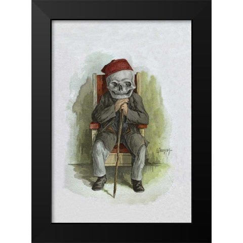 Death Poses for a Photo Black Modern Wood Framed Art Print by Frusius