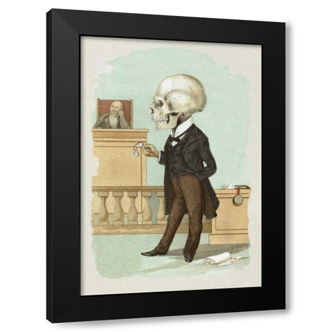 Death Under Oath Black Modern Wood Framed Art Print by Frusius