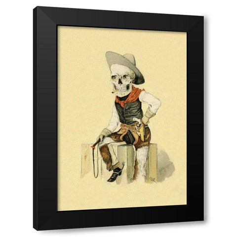 Death Finds No Fault Black Modern Wood Framed Art Print with Double Matting by Frusius