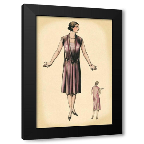 Solitary Beauty Black Modern Wood Framed Art Print with Double Matting by Vintage Fashion