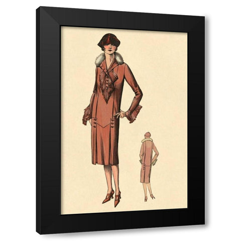 Stunning in Red Black Modern Wood Framed Art Print by Vintage Fashion