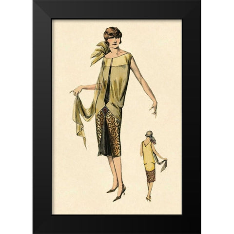Absolutely Beautiful Black Modern Wood Framed Art Print by Vintage Fashion