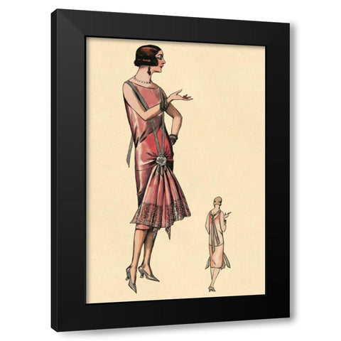 Simply Smashing Black Modern Wood Framed Art Print with Double Matting by Vintage Fashion