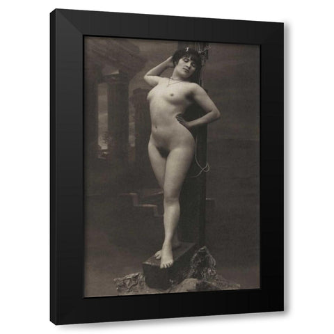 The Ultimate Sacrifice Black Modern Wood Framed Art Print with Double Matting by Vintage Nudes
