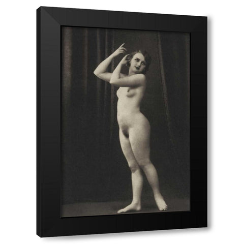 Charm Black Modern Wood Framed Art Print with Double Matting by Vintage Nudes