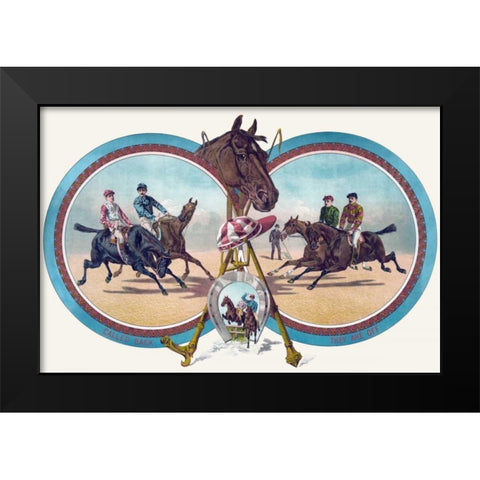 Called back. They are off Black Modern Wood Framed Art Print by Krebs Litho